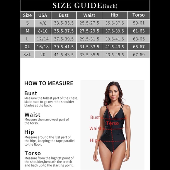 Women's V-Neck Tummy Control One Piece Bathing Suit - Picture 3 of 8
